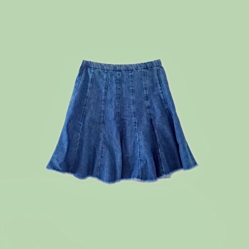 (3) Zara Bundle | Faux Suede Dress Blue Ruffle Top - Picture 10 of 14